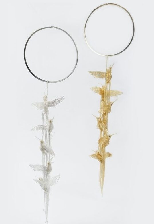 COLLAR COLIBRI DORADO / PLATE