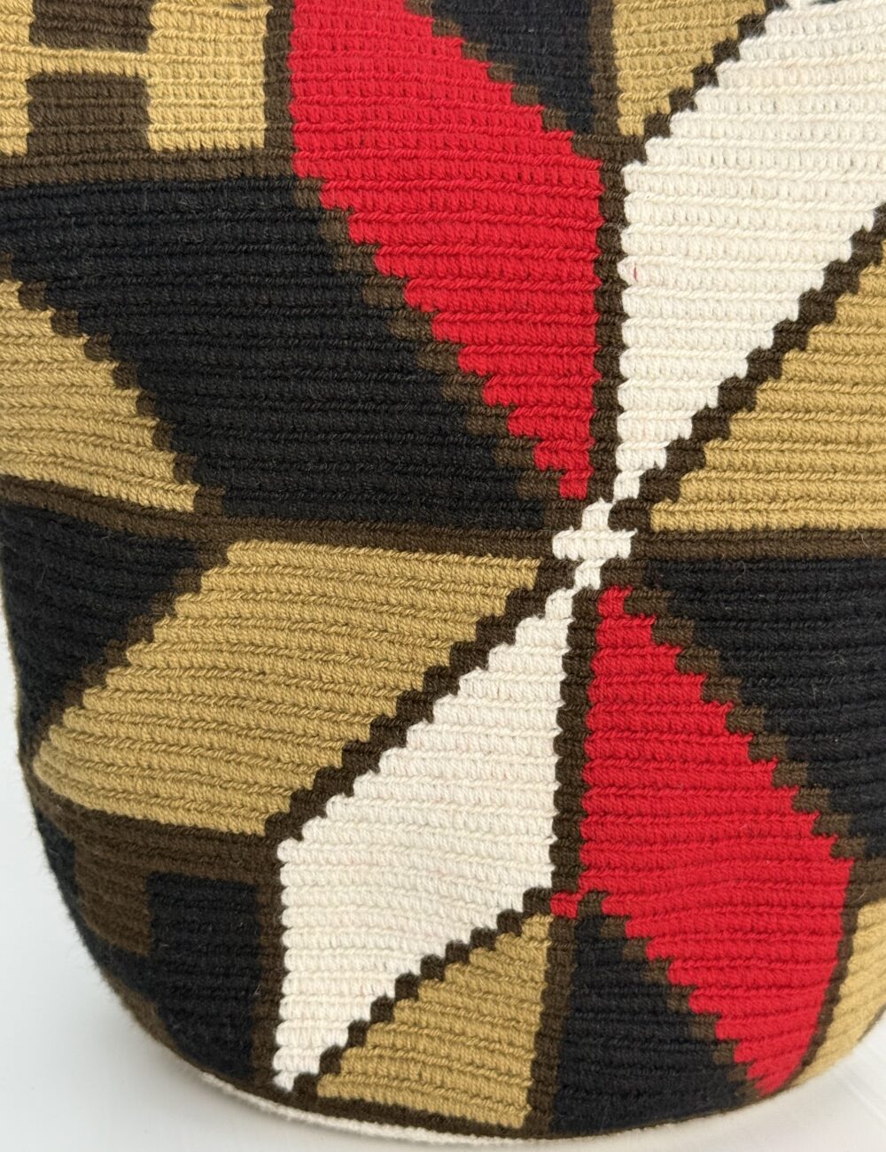 Bolso de Wayuu con Aza de Piel - Imagen 7