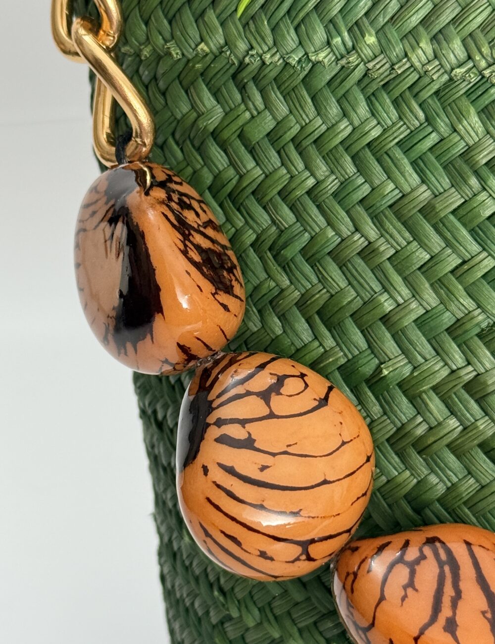 Cartera Ovalada con Aza de Tagua - Imagen 2