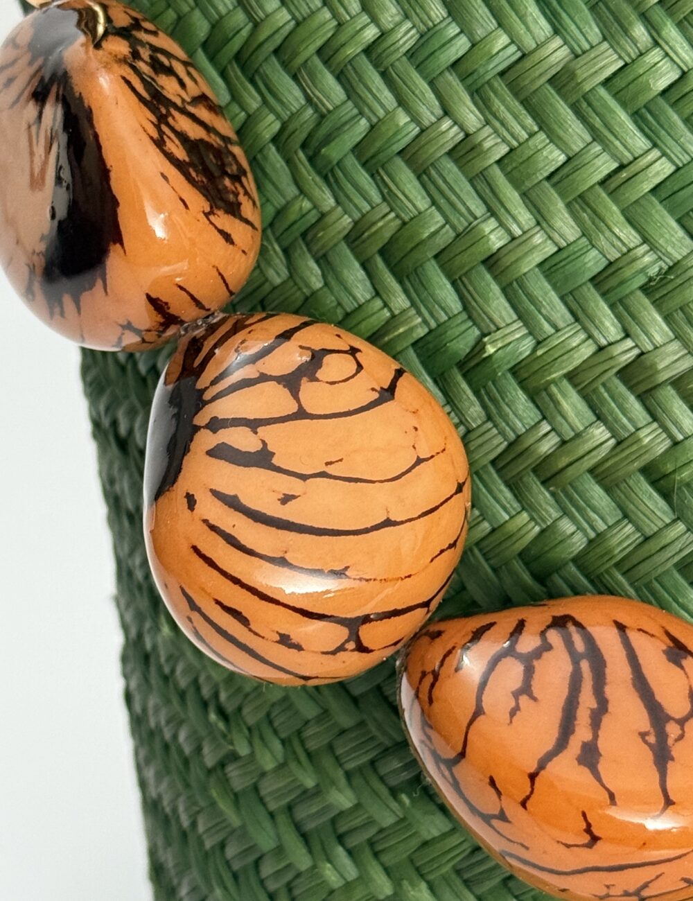 Cartera Ovalada con Aza de Tagua - Imagen 3