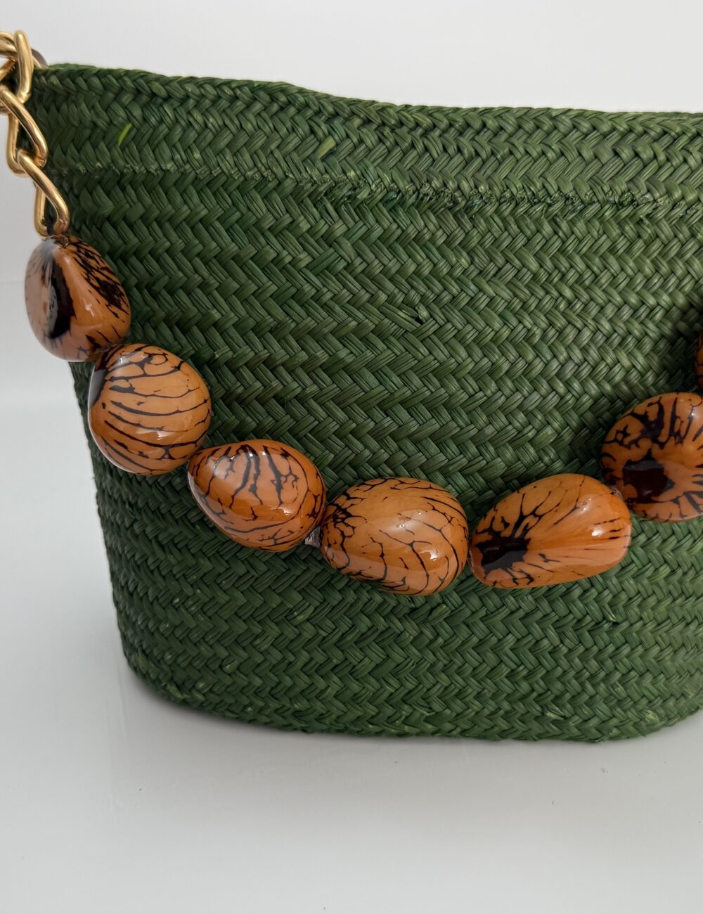 Cartera Ovalada con Aza de Tagua - Imagen 5
