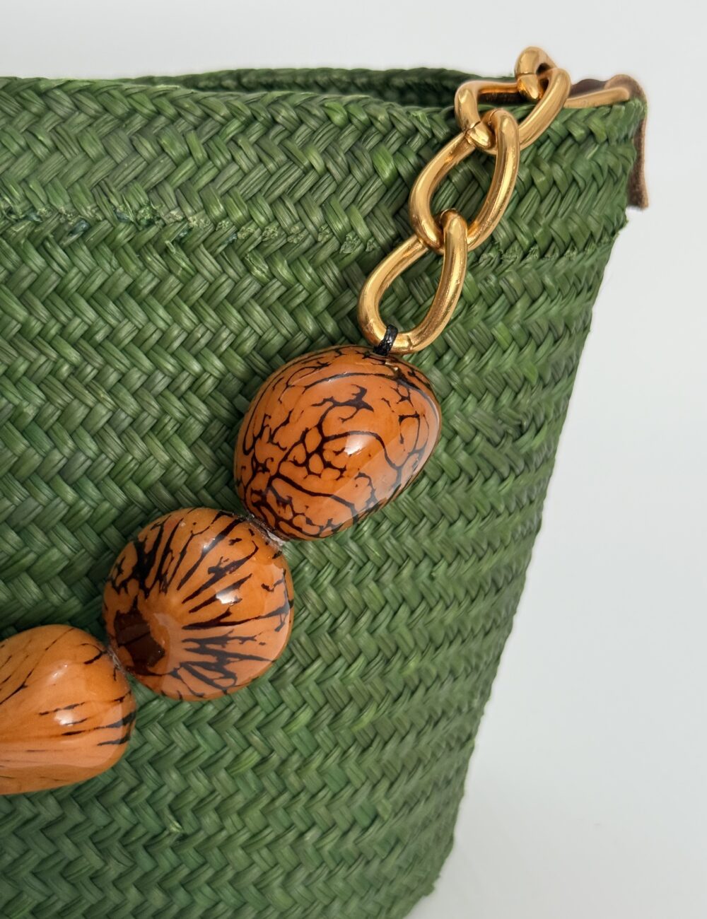 Cartera Ovalada con Aza de Tagua - Imagen 6